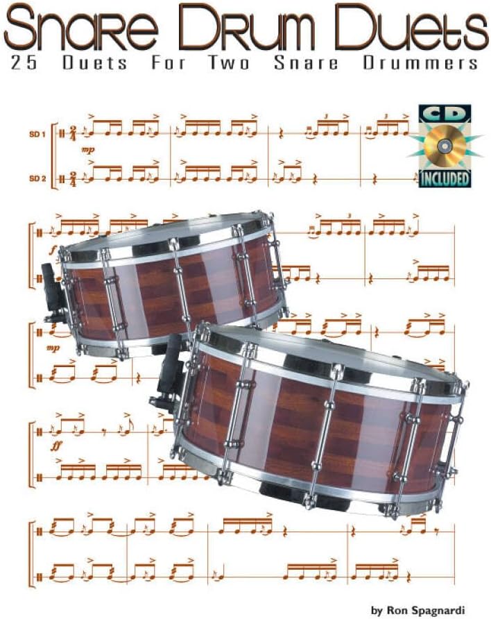 Snare Drum Duets: 25 Duets for Two Snare Drummers (Drum Instruction)