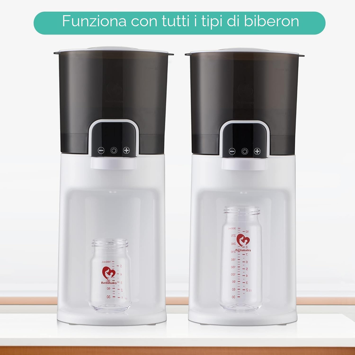 Preparazione del Biberon Scalda Biberon per Bambini Istantanei, Preparatore di Biberon Milky, 24/7 Tenere Calda e Regolabile Temperatura