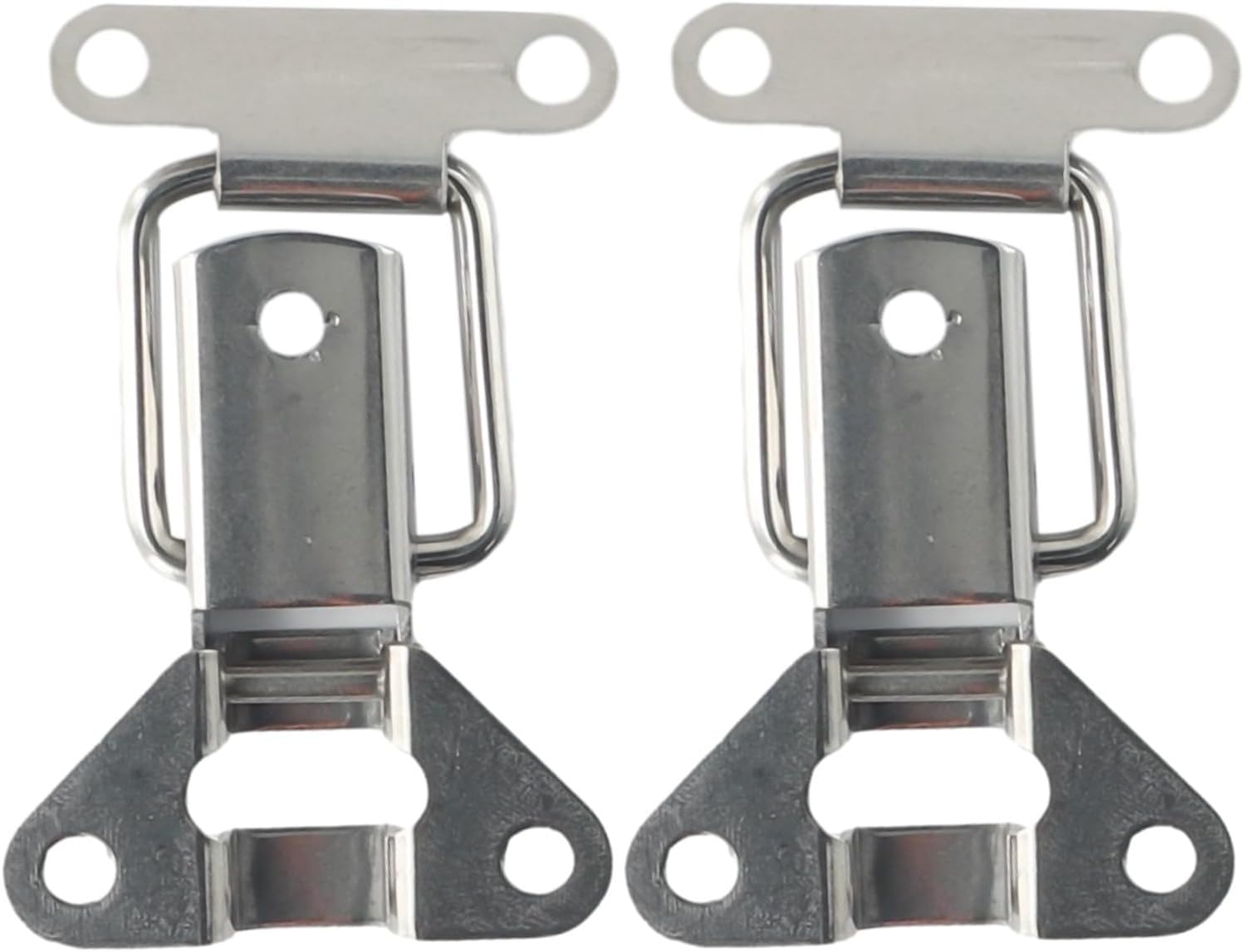2 Piece 304 Stainless Steel Locking Hasps for Toolboxes Jewelry Boxes Necklace Boxes with For Toggle Catch Design