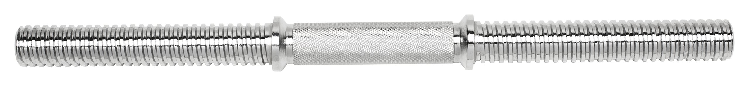 Bad Company Chrom Kurzhantelstange mit Gewinde-Auflageflächen inkl. Sternverschlüssen 30/31 mm I Kurzhanteln in 35/40/45 und 51 cm einzeln oder als 2er-Set I Max. Gewichtsbelastung von bis zu 80 kg