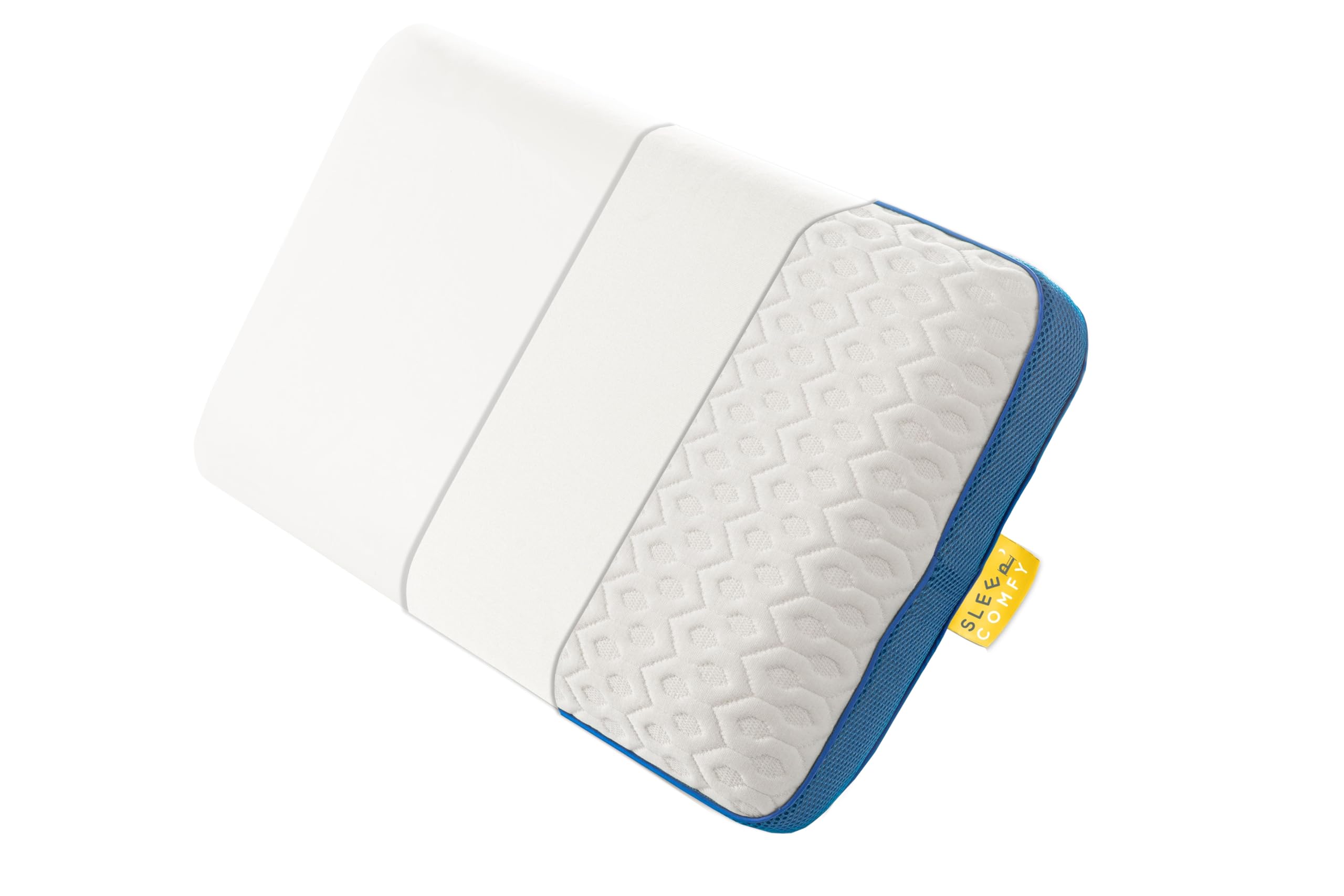 SLEEP COMFY Luksusowa poduszka podpierająca kark – pianka z pamięcią kształtu, ergonomiczna i ortopedyczna, twardość AIR-MESH M, certyfikat Oeko-Tex, poduszka do spania dla wszystkich