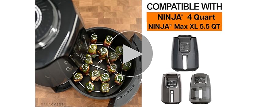 Amazon.com: INFRAOVENS Air Fryer Rack for Ninja AF101, AF100