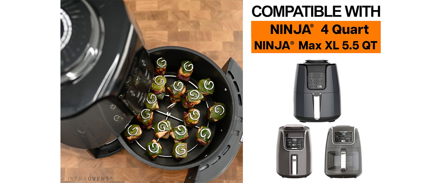 Amazon.com: INFRAOVENS Air Fryer Rack for Ninja AF101, AF100 4