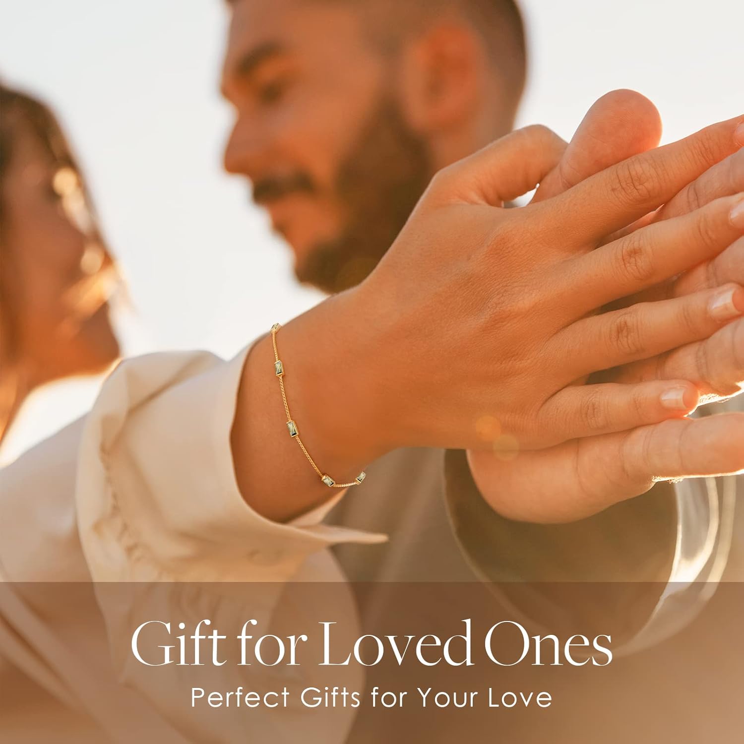 LOUISA SECRET Birthstone Bracelets for Women, 925 Sterling Silver Dainty Simple Women Charm Link Bracelet, Birthday Anniversary Jewelry Gifts for Women Wife Mom Her - Image 2