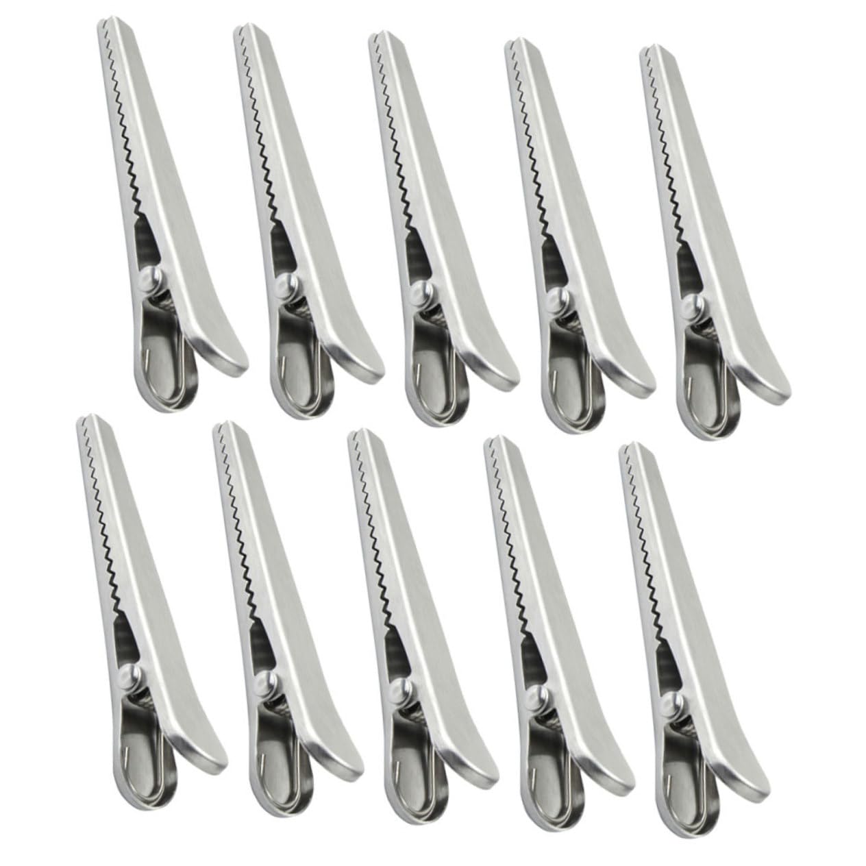 Artibetter 3 Sätze Klemme Für Lebensmittelbeutel Alligator Chip -tasche Halten Versiegelung Clips Für Snackbeutel Mehrzweck-dichtungsclips Rostfreier Stahl Silver 10 Stück * 3