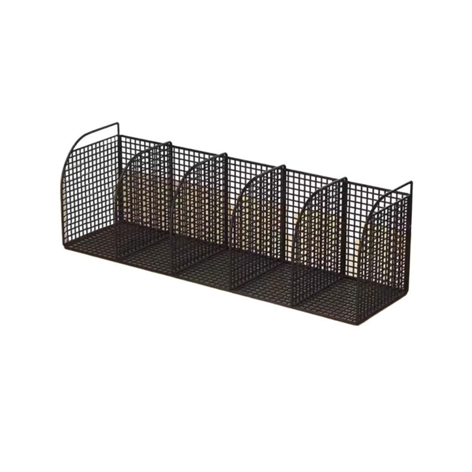 Zhaoj24-05 Bookcase Tabletop Iron Bookshelf Metal Shelving Unit for Living Room, Bedroom, Office