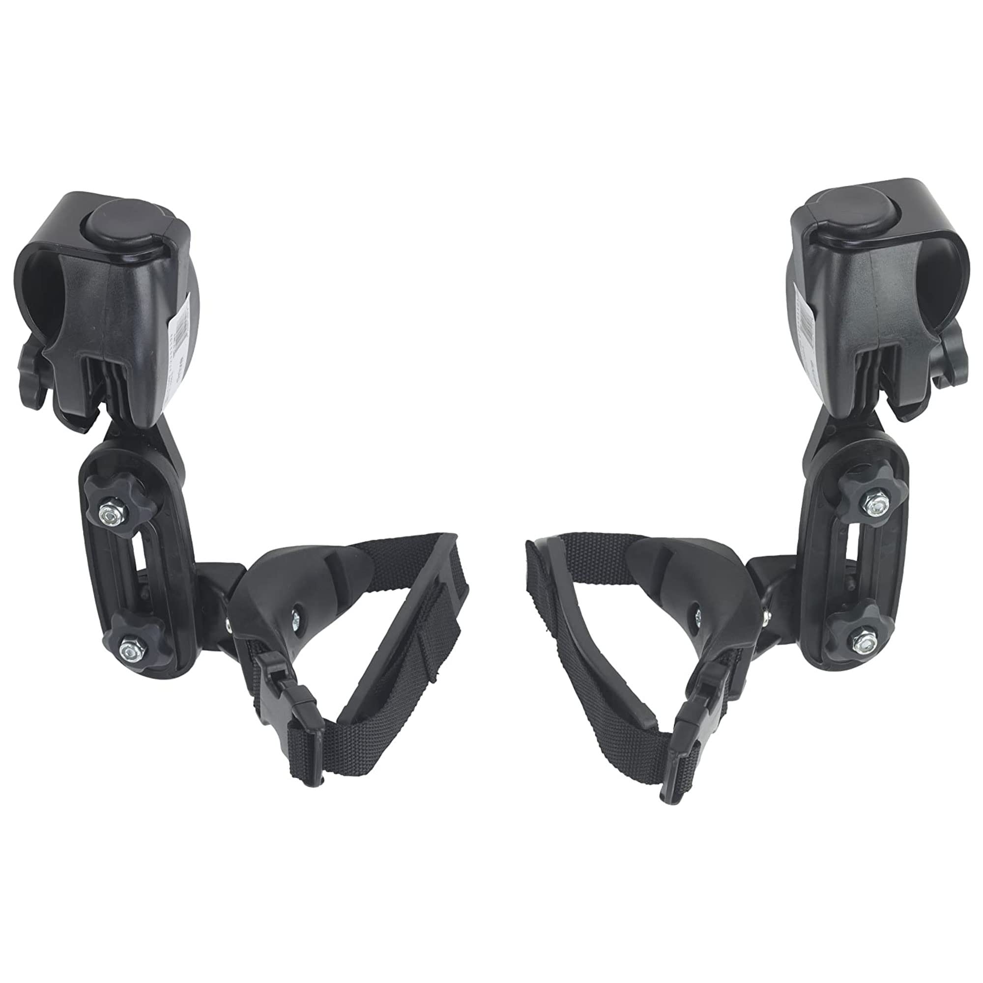 Drive Medical Trekker Gait Trainer Large Adjustable Height Thigh Prompts Pair for Kids or Adults, 20 Inch Leg Circumference, Black