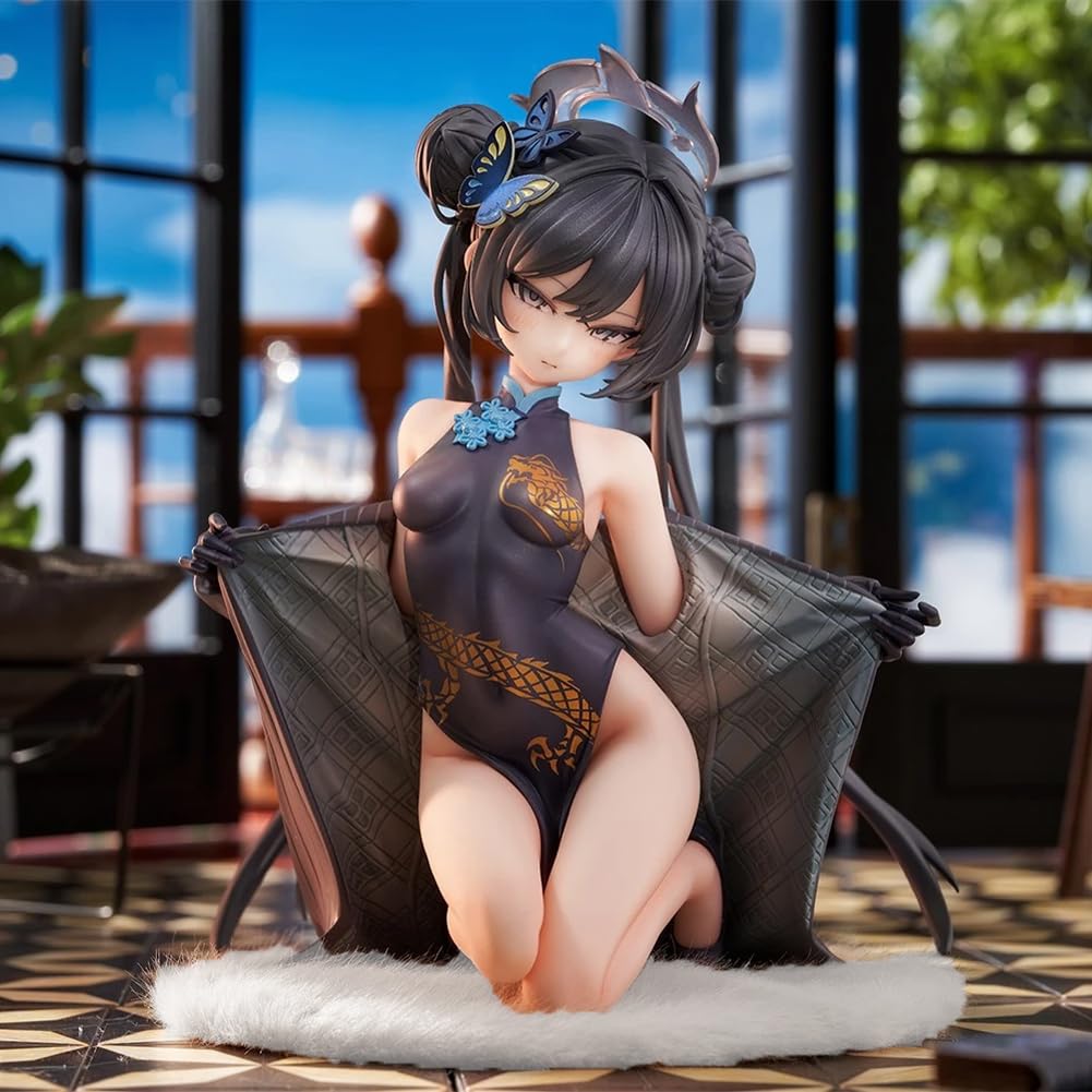 DEXSHUN Ryūge Kisak - Statua di anime Cheongsam Girl con accessori, 16 cm
