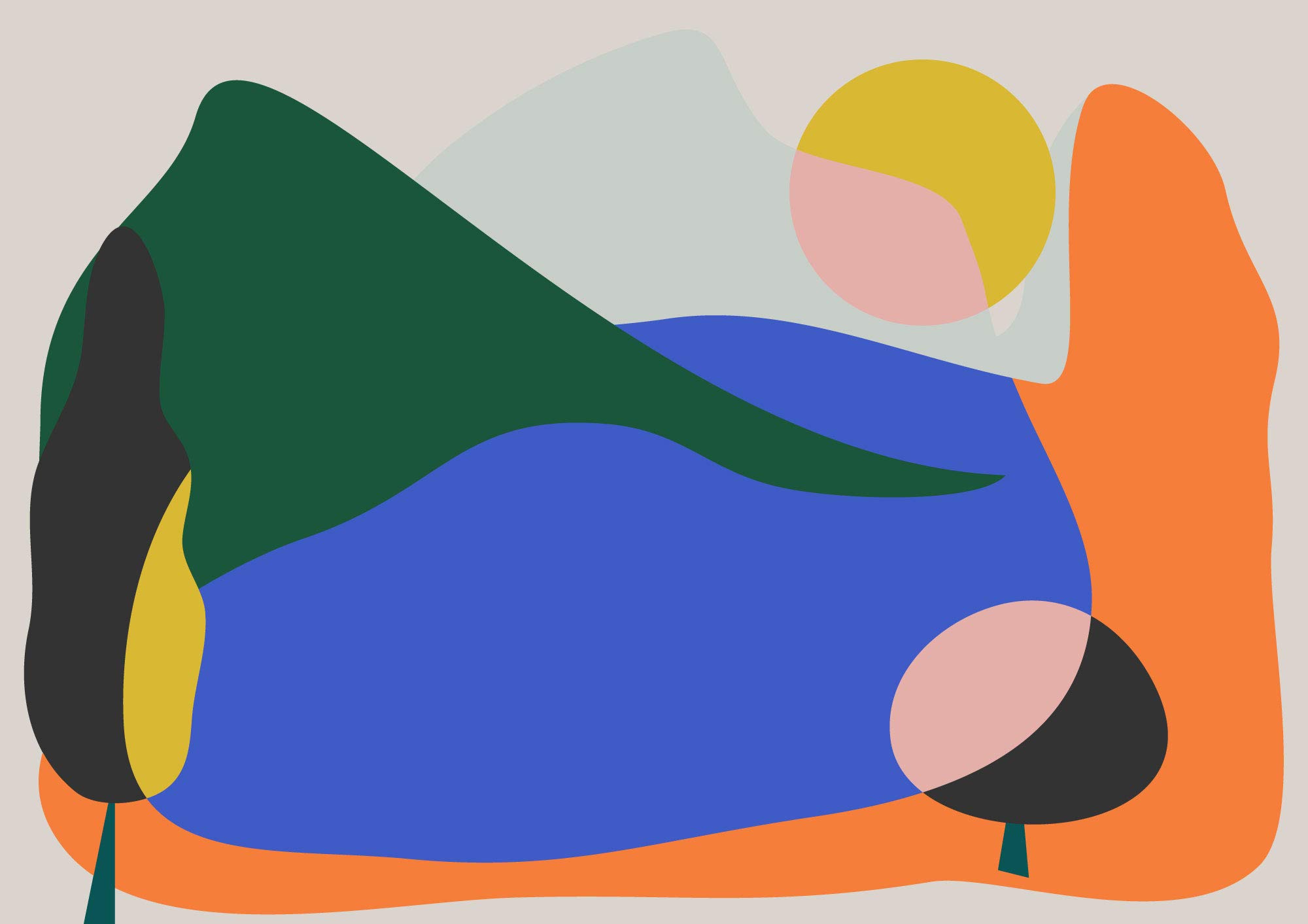 Bold I - Giclée art print by FLATOWL