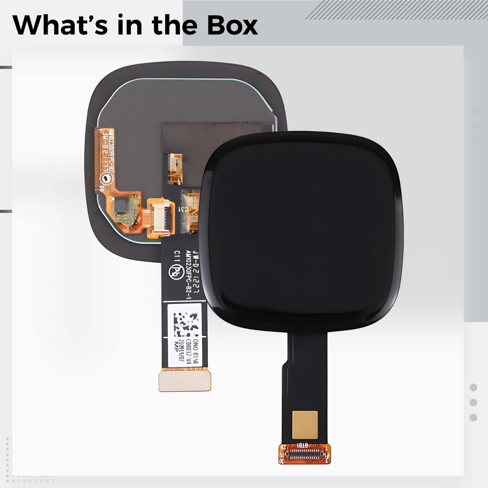 Schermo Smartwatch, display di ricambio e kit di riparazione, 3/Sense
