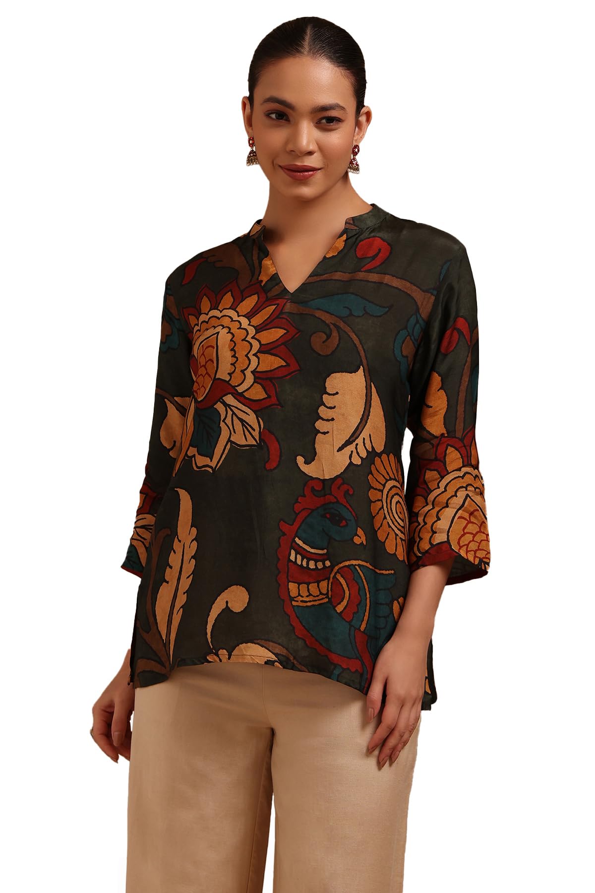 soch Womens Muslin Kalamkari Print Tunic-picture-30