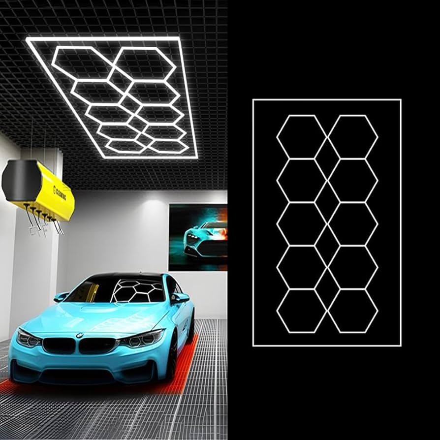 LEDガレージライト、180W倉庫天井照明12個の調整可能なパネル備えた超高輝度 Amazon.co.jp : LEDガレージライト、180W倉庫天井照明12個の調整