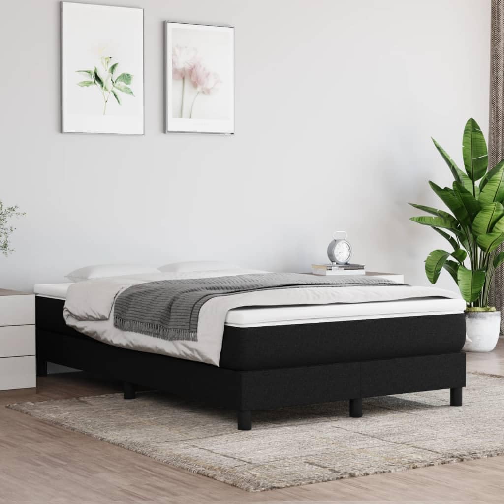 Materasso medio a molle insacchettate, 120 x 200 x 20 cm, nero, con tessuto traspirante, schiuma fredda e topper in memory foam, per chi dorme sulla schiena e sulla pancia, anallergico