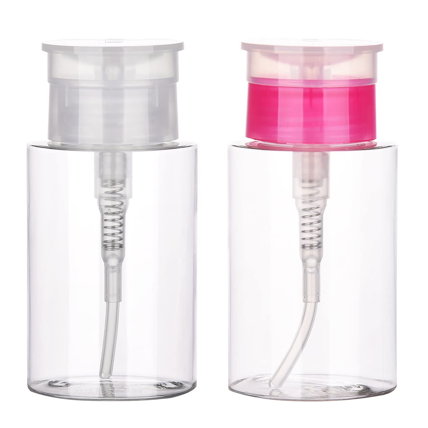 2pcs 150ml Nail Polish Remover Pump Dispenser Empty Bottle Push Down Cleanser Bottle Container For Makeup Remover Liquid Bottles-image-38