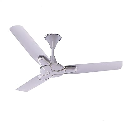 RALLIFAN 1200MM Jasmine 380 RPM Ceiling Fan (Metallic White)