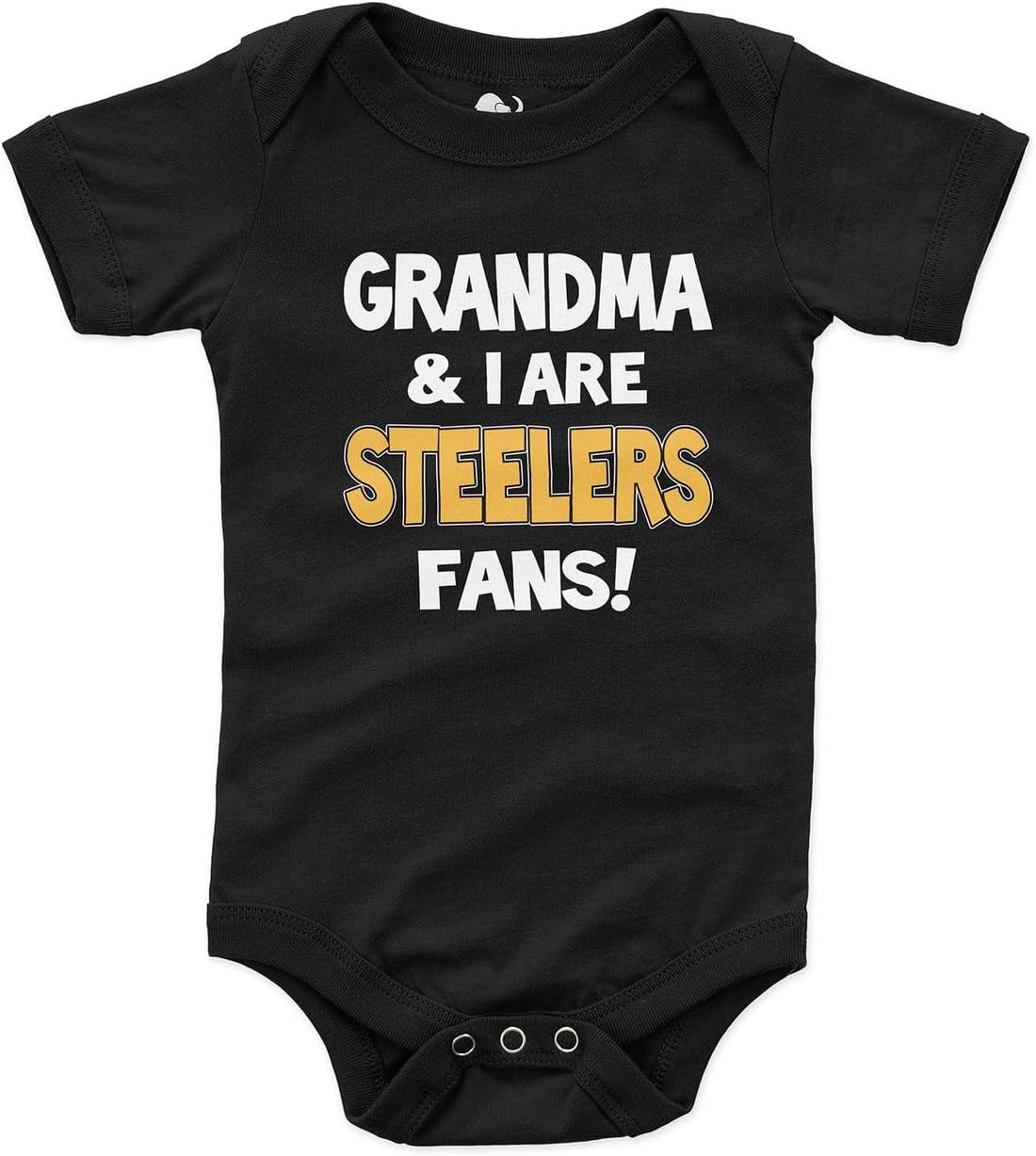 NanyCrafts Baby's Grandma and I are Steelers Fans bodysuit