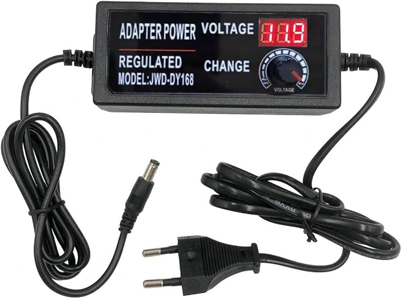 JZK 3-12V 5A Digitális Kijelzős Szabályozható Tápegység 60W AC/DC Konverter