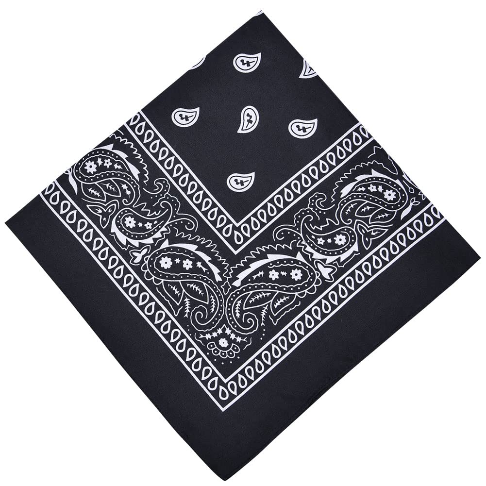 15 Bandanas Set - 15 Farben, 54x54 Cm, Polyester Paisley Muster