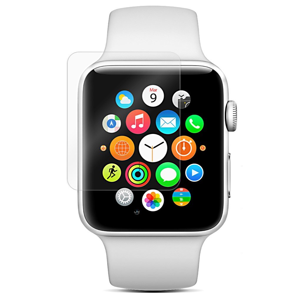 QDOS 42 mm OptiGuard Glass Screen Protector for Apple Watch (Pack of 2)