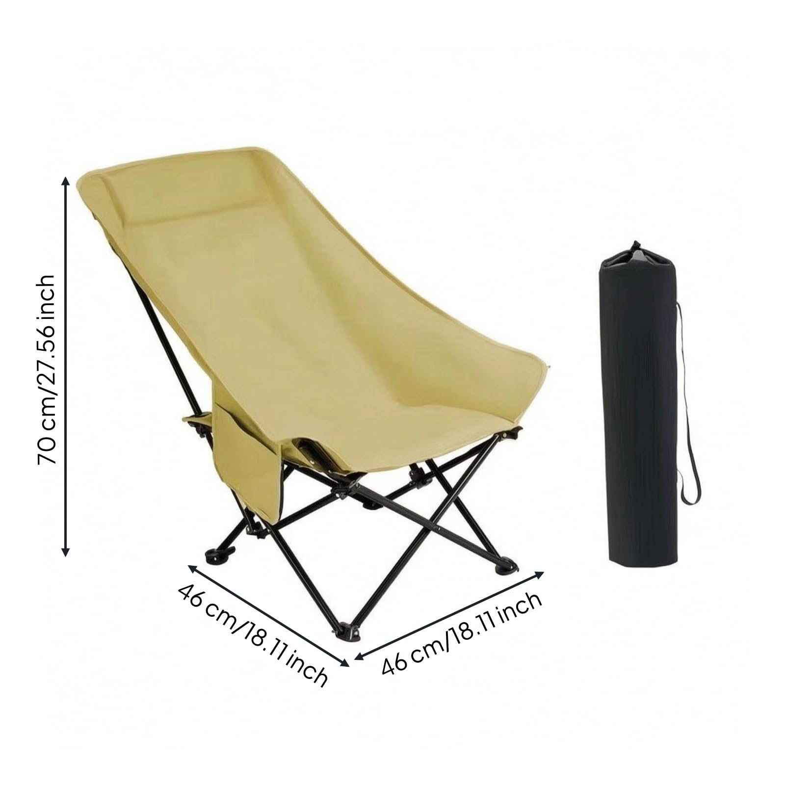 Baoblaze Fauteuil Pratique, Kaki