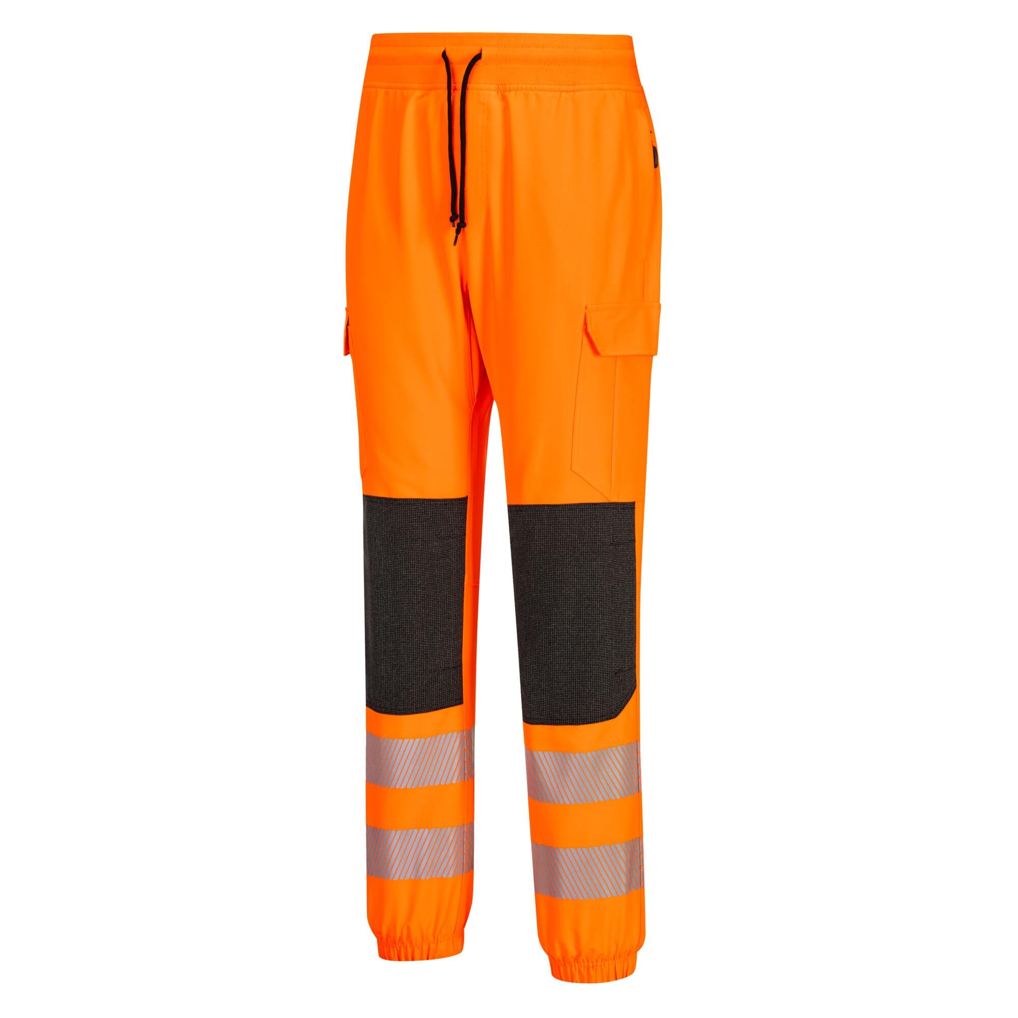 Portwest - Pantalon de Travail Confortable Haute visibilité Flexi Classe 2 KX3 L - Orange