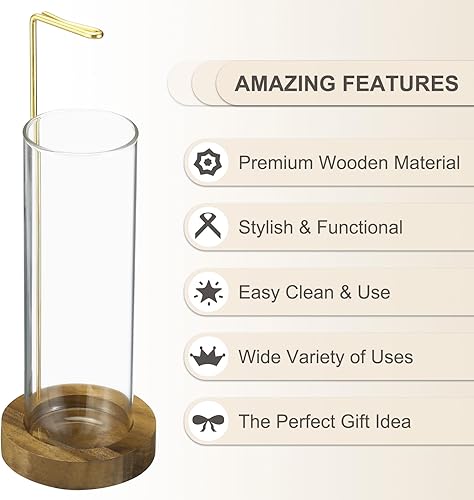 Miniatura 5 de uxcell Soporte de incienso para varillas, anticenizas, volador con vidrio extraíble, atrapa cenizas, quemador de incienso, soporte para palo de