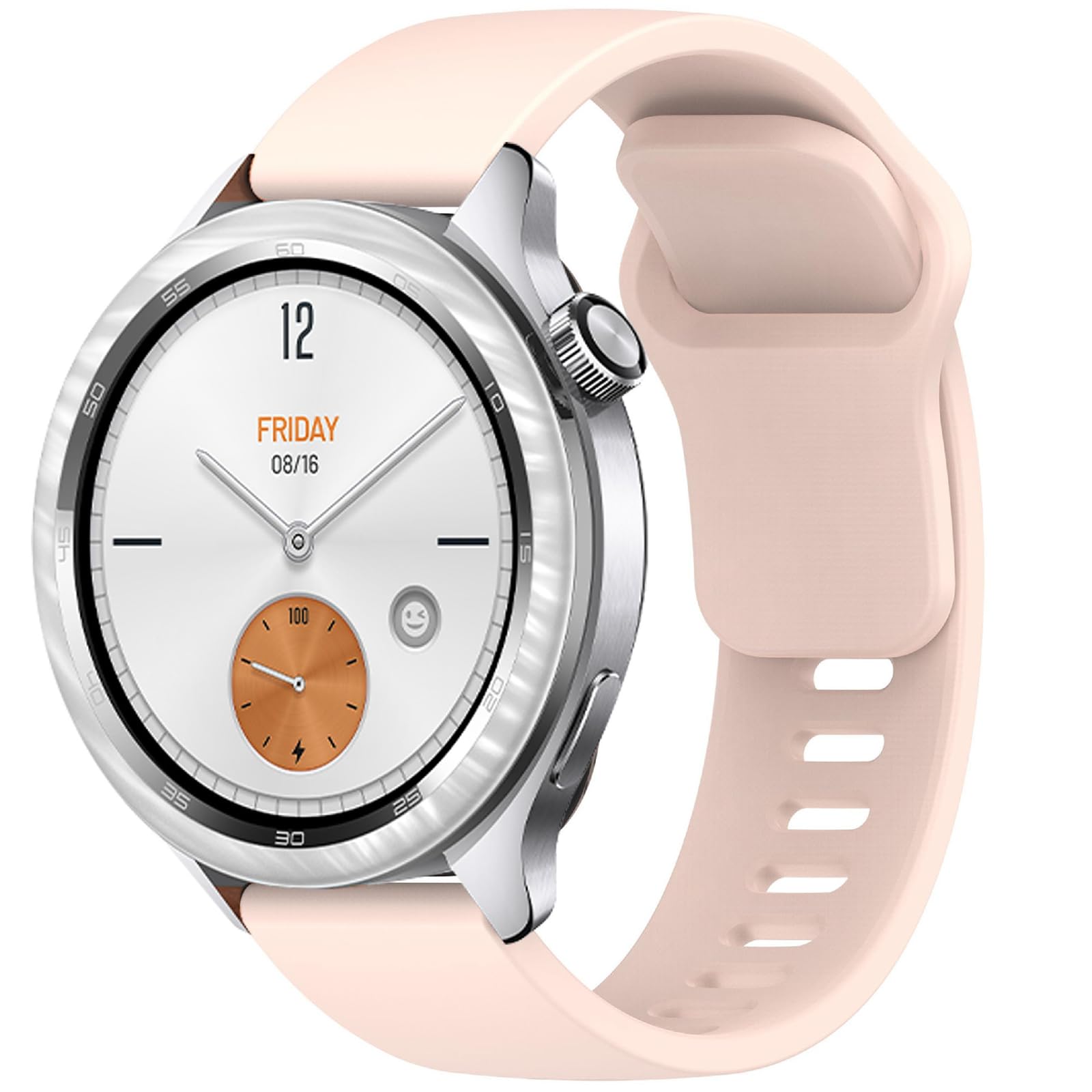 GIOPUEY 22mm Correas Compatible con Xiaomi Watch S4/S3/S2/S1 Active/Watch 2/2 Pro, Suave Silicona La Correa [Resistente al Desgaste] [Transpirable] Pulsera - Pink