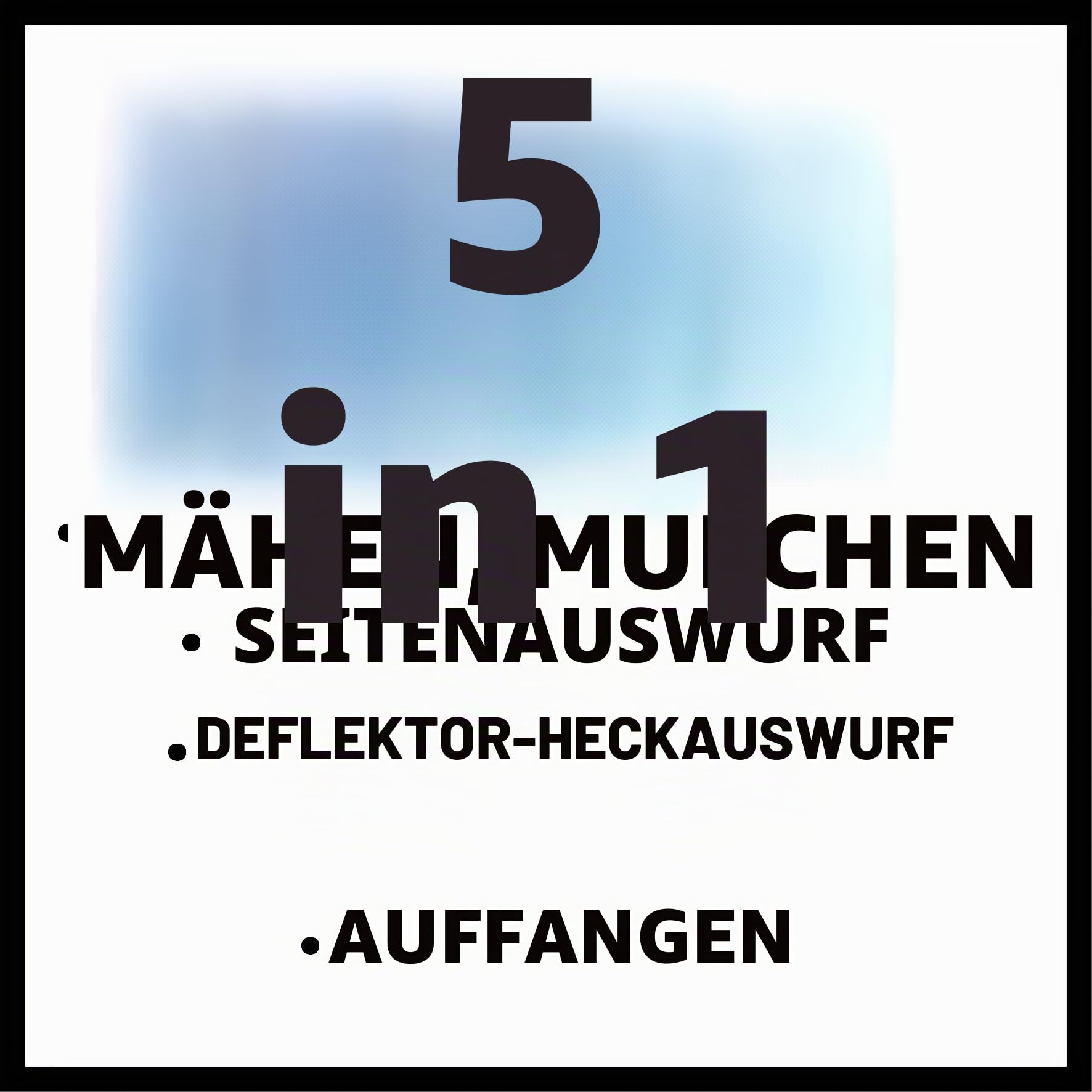 Einhell Benzin-Rasenmäher GC-PM 56/2 S HW (für 2.200 m², Frontbumper, OHV-Motor mit GT-Markengetriebe, Einhell Quick-Start-System, Vortex Technology Deck mit 5-in-1-Funktion)