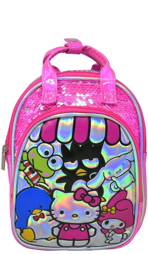 Hello Kitty & Friends 10 Inches Mini Deluxe Backpack- C6CM91UP, Large, Pink