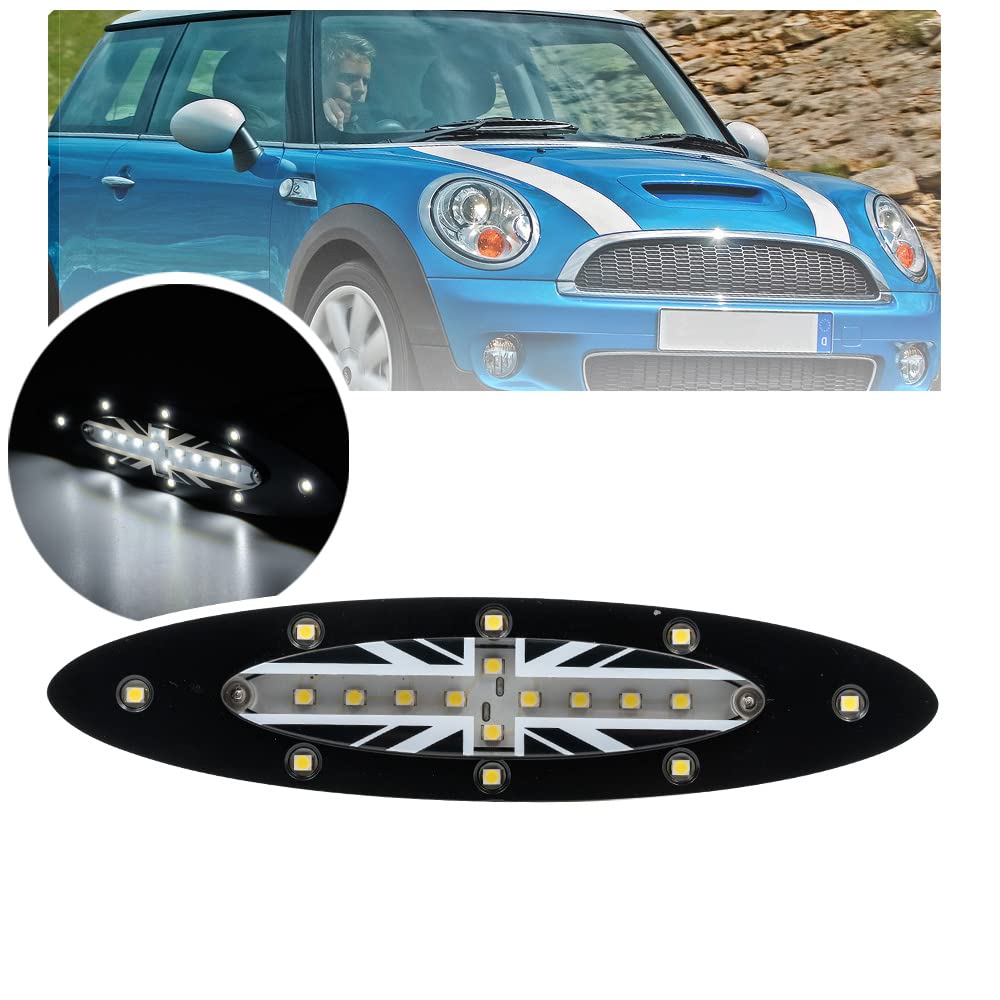 LED Leuchte Dachleuchte fuumlr den Innenraume Mini LED kuppelfouml rmige Lampe Mini Cooper S R56 2006-2008 mit Union Jack Flaggen Design