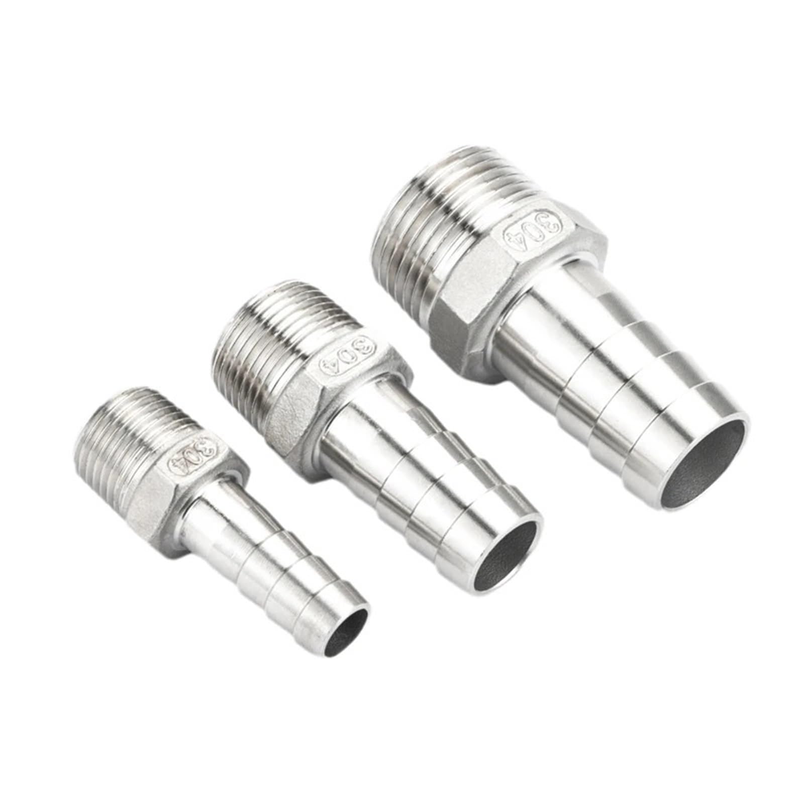 Connecteur cannelé for tuyau 1/8" 1/4" 3/8" 1/2" BSP(25mm,1")