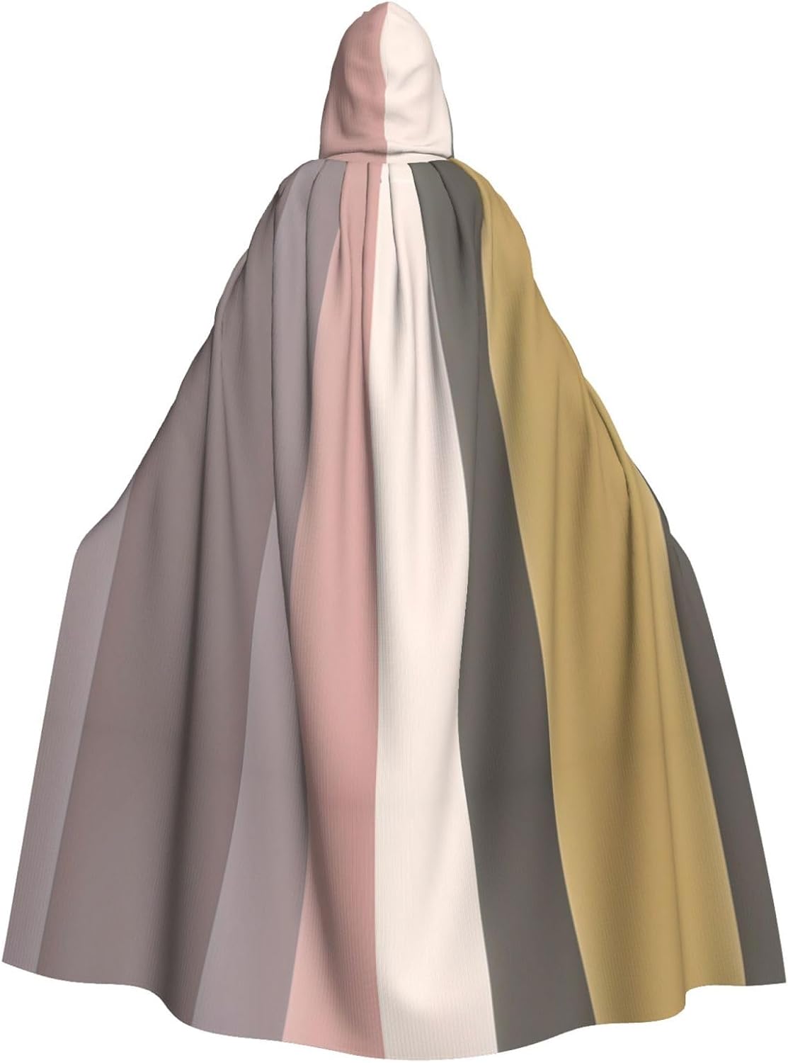 A Warm and Rustic Colour Scheme Halloween Adult Hooded Cape, Hooded Robe Cape, Women's Men's Halloween Dress Up Party Cosplay Costumes. Black