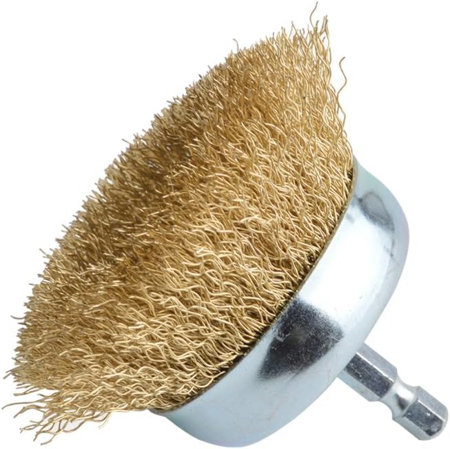 Forney 72728 Fine Crimped Wire Wheel Brush - 2-Inch Diameter, 0.008-Inch Wire, 1/4-Inch Hex Shank For Power Drills - View #7