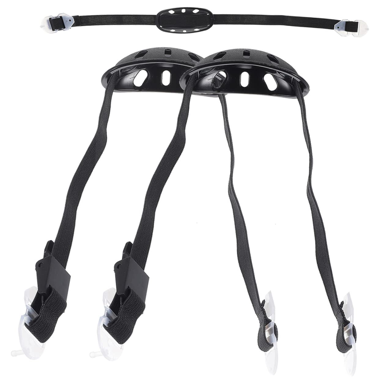 Toyvian Correa para La Barbilla del Casco Elástico Mentonera Ajustable para Casco Correas De Barbilla Casco Universal Correa De Barbilla Portátil Black