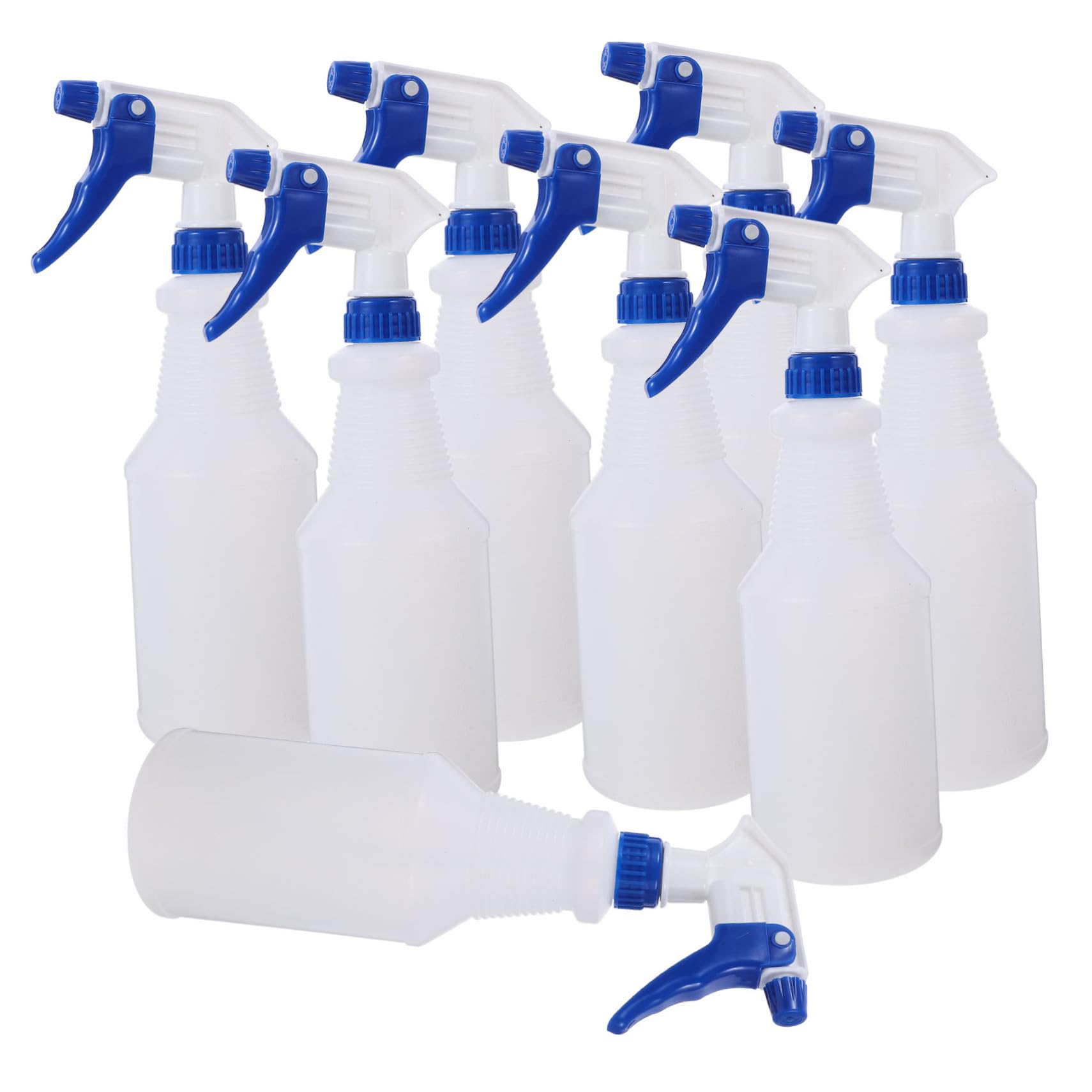 8pz Bottiglie Spray in Pe 750ml Portatili per Irrigazione e Styling Chioma, Bottiglie Spray Trasparenti per Cosmetici e Detergenti Colore Casuale