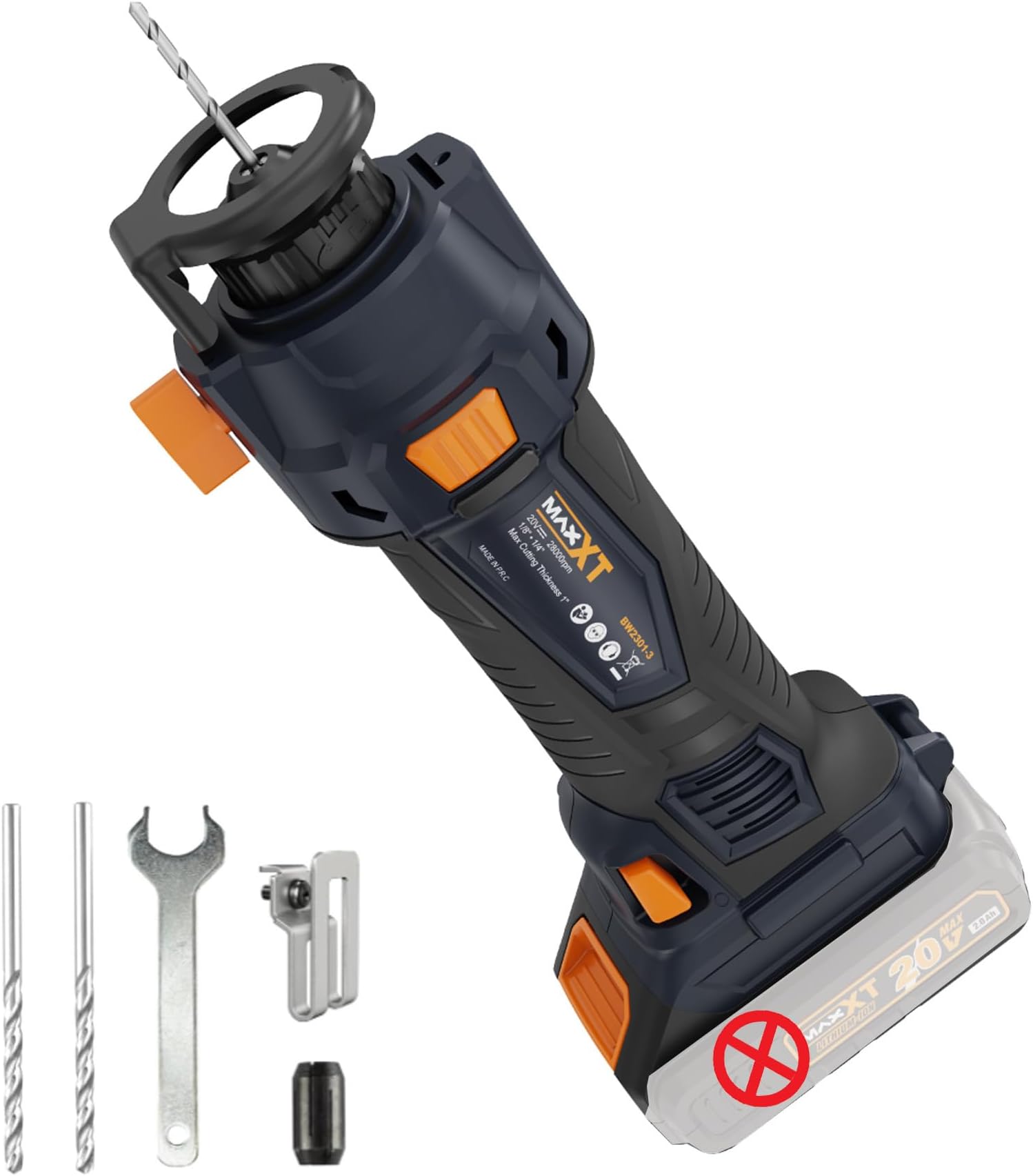 MAXXT Cordless Cut Off Tool, Drywall Rotary Saw 28000 RPM,Tool Free Depth Adjustment, Drywall Cutting Tool for Plywood/Wood/Drywall(Tool Only)
