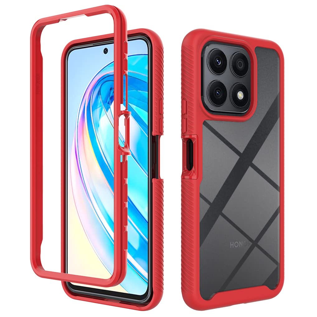 SEAHAI Trasparente Cover per Honor X7, [Protezione Schermo