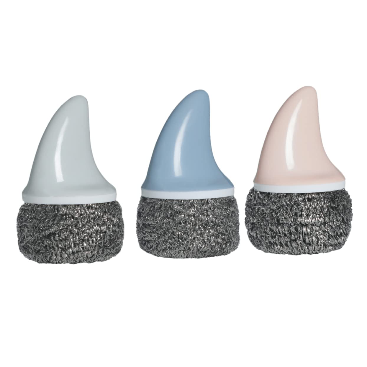 Didiseaon 3pcs Stainless Steel Wire Ball Scrubber Dish Pan Brush Pot Cleaning Ball for Kitchen Sink Steel Scrubber Brush for Cleaning