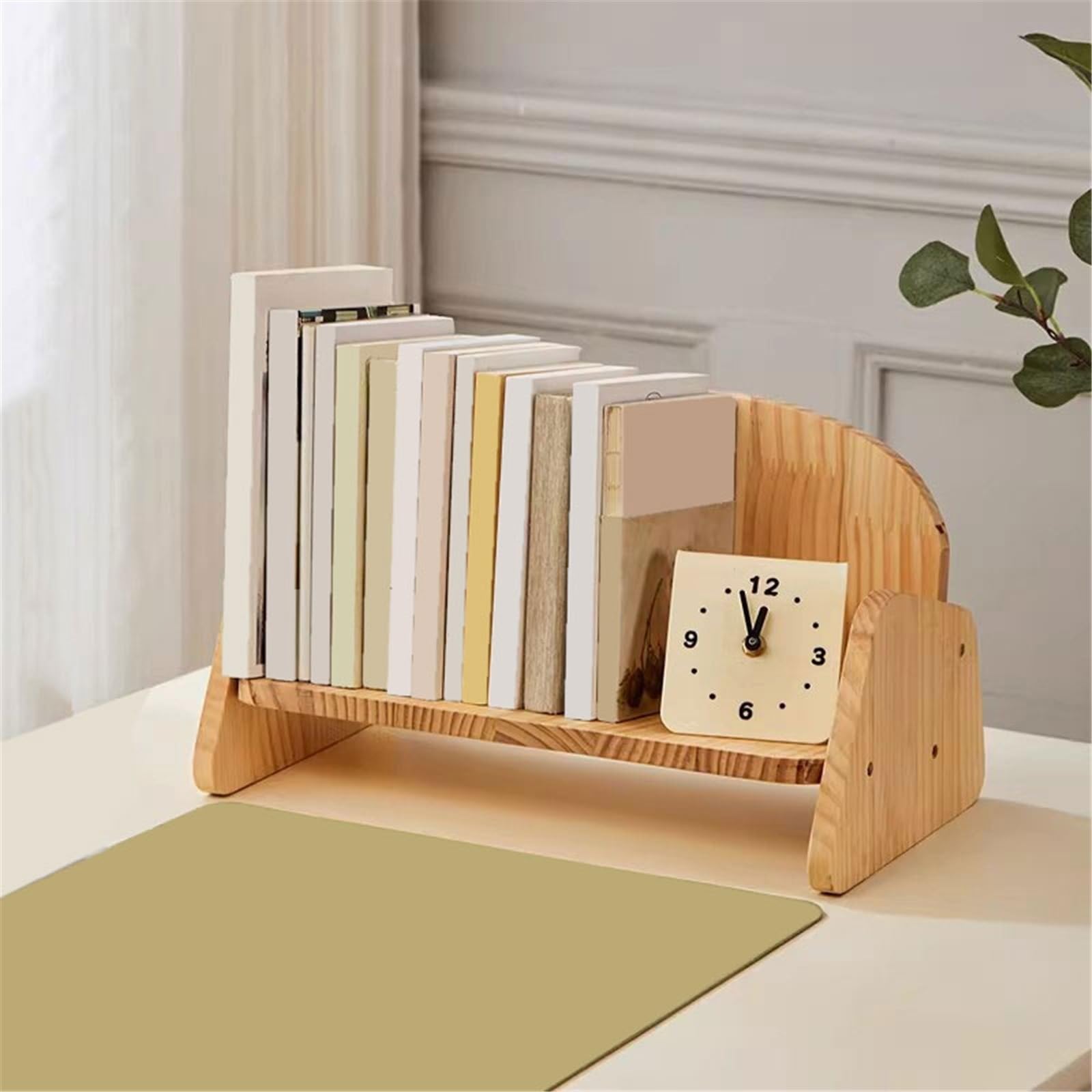 Desktop-Kreativität, Holz-Bücherregal, Sofa-Stil, nordischer Minimalismus, Organizer Regal Bücher