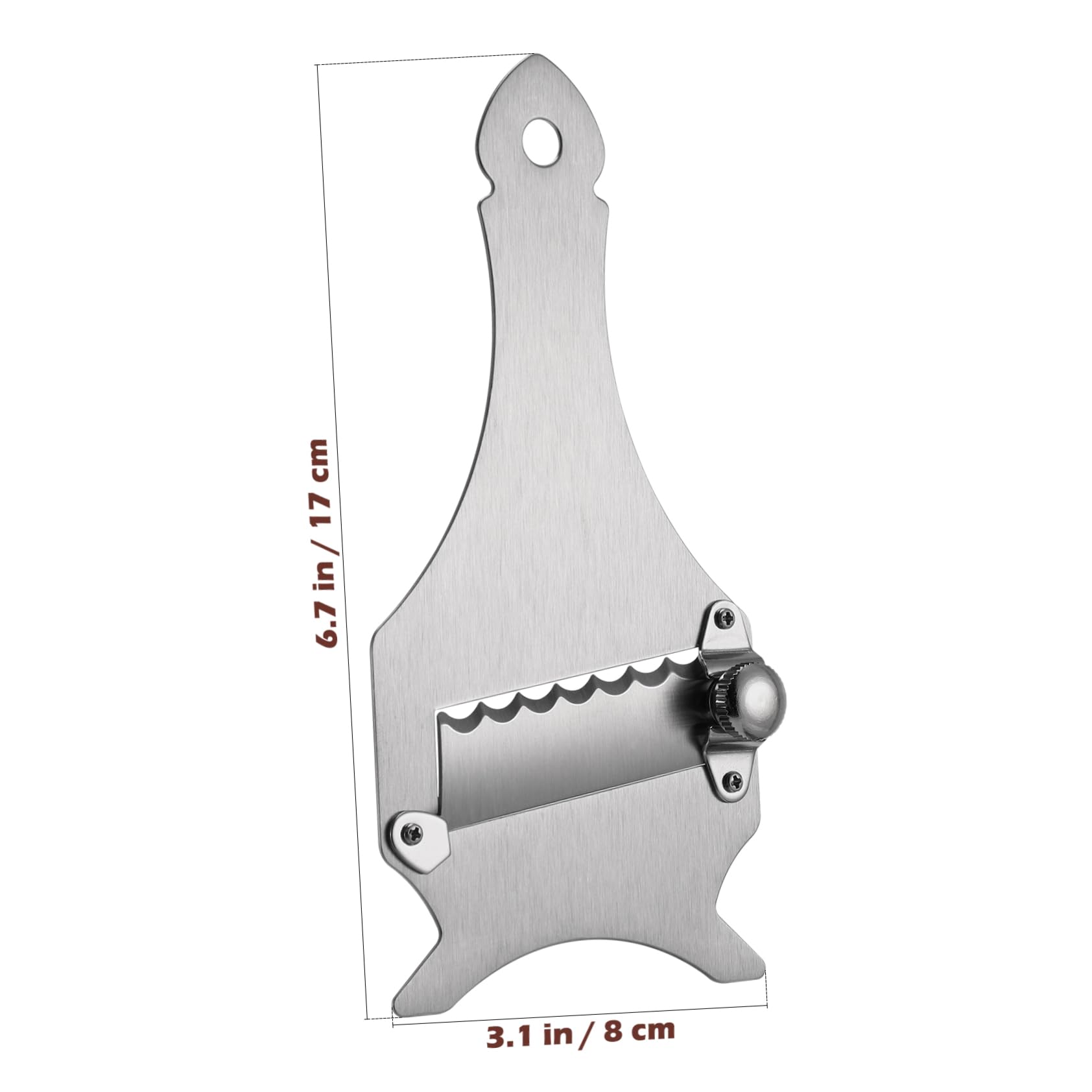 IMIKEYA Pelador Portátil de Acero Inoxidable para Frutas y Verduras, Plata