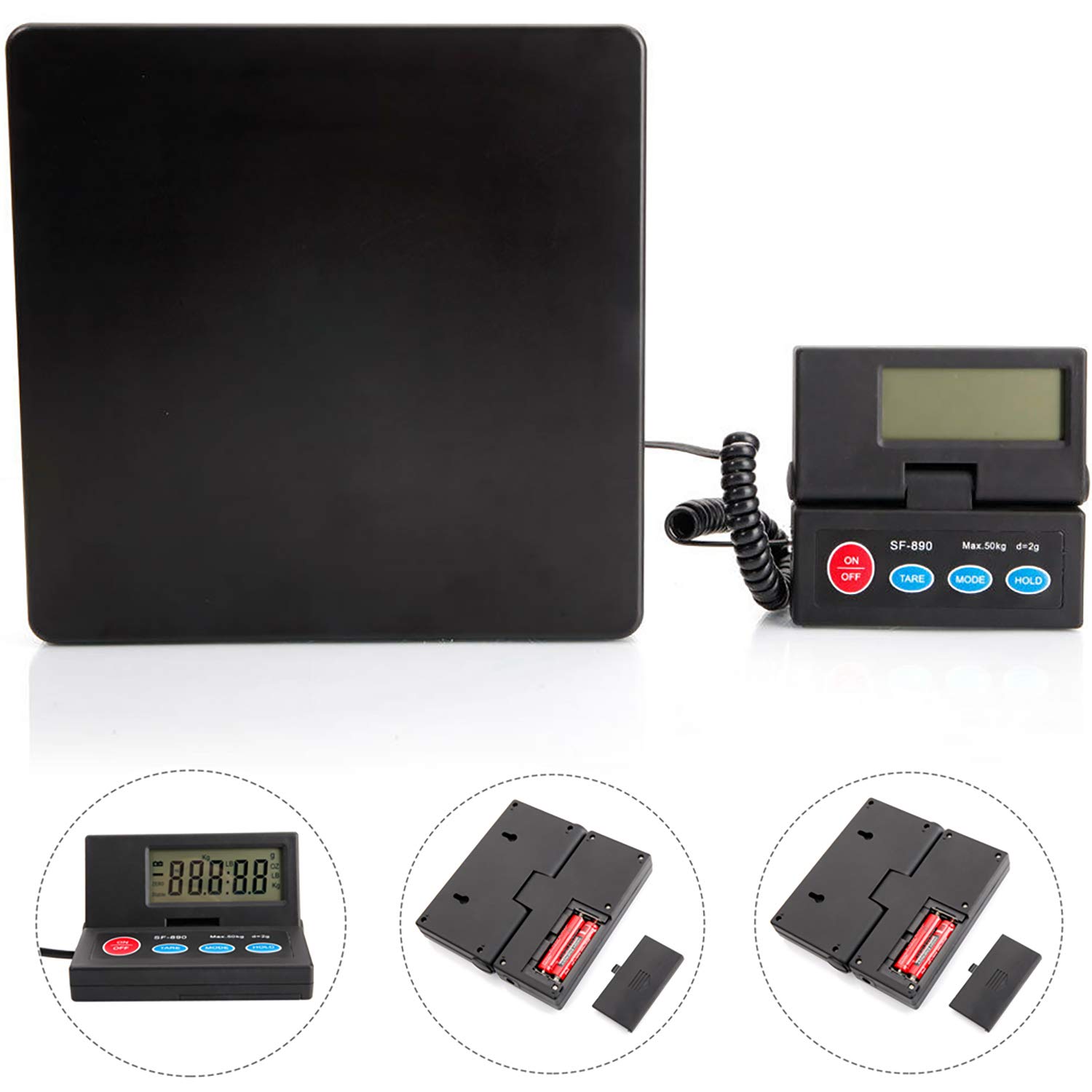 Buy Industrial Digital Postal Scale, MOCCO 110lb Capacity 1oz Accuracy