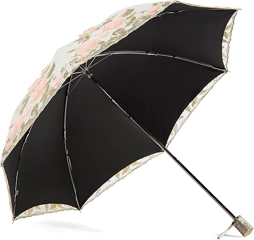 Miniatura 8 de LCY Paraguas plegable de la boda del paraguas del bordado del cordón de las señoras Anti-UV