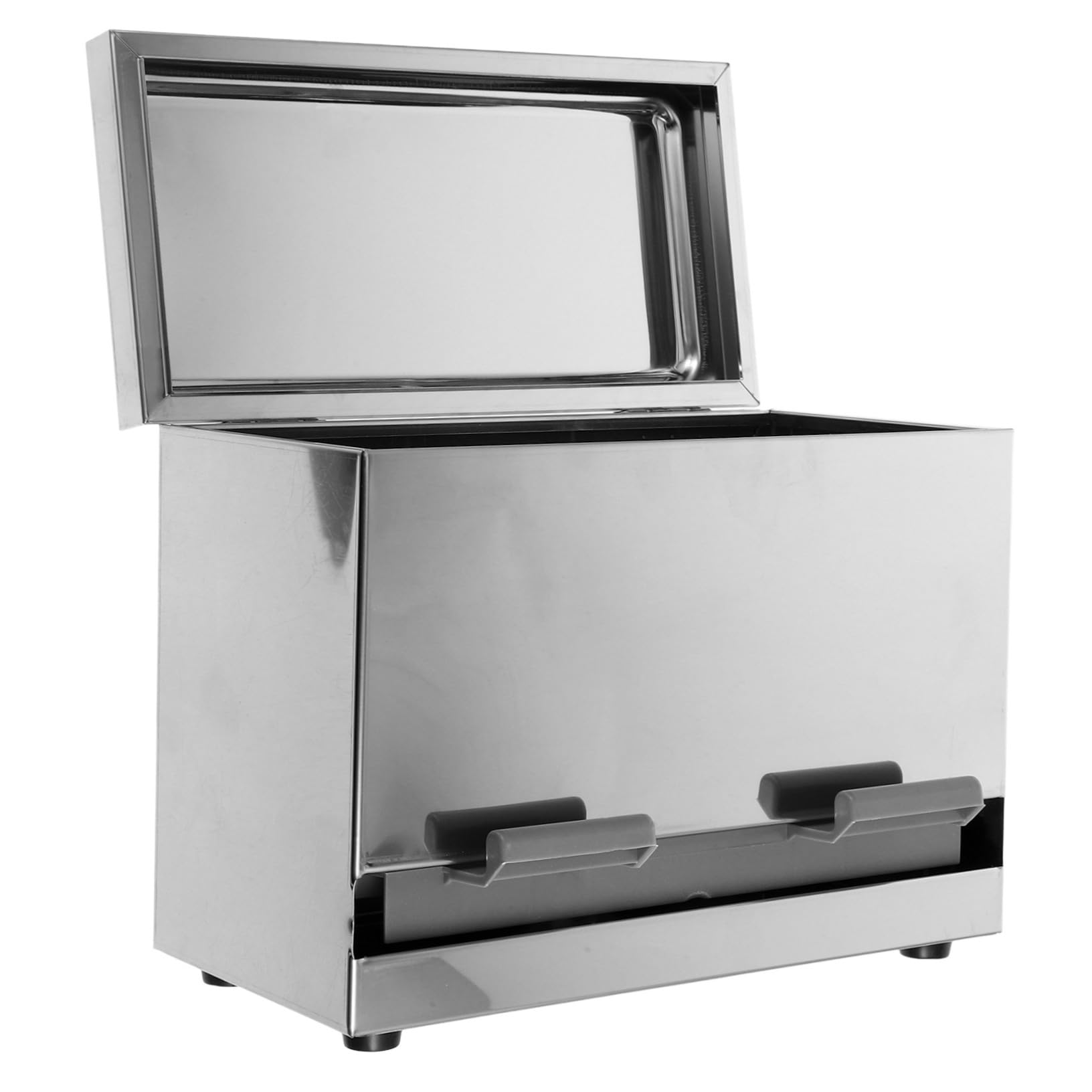 HOLIDYOYO Automatic Straw and Chopstick Storage Box Stainless Steel Push-type Dispenser for Kitchens