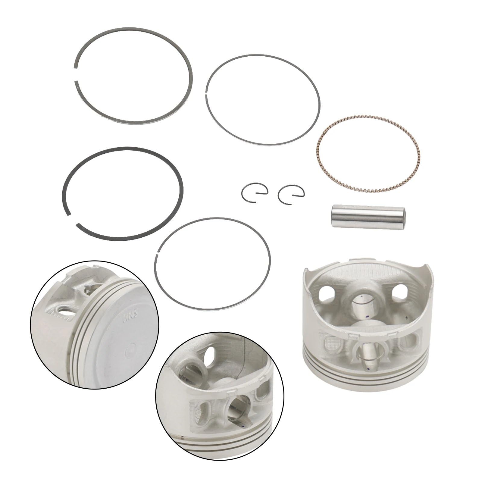 pistone motore fascia elastica Compatibile Con Rancher Per TRX350FE 2000 2001 2002 2003 2004 2005 2006 Kit Di Ricostruzione Fasce Elastiche Pistone Kit Pistone Alesaggio Standard 78,5 Mm 13103-HN5-670