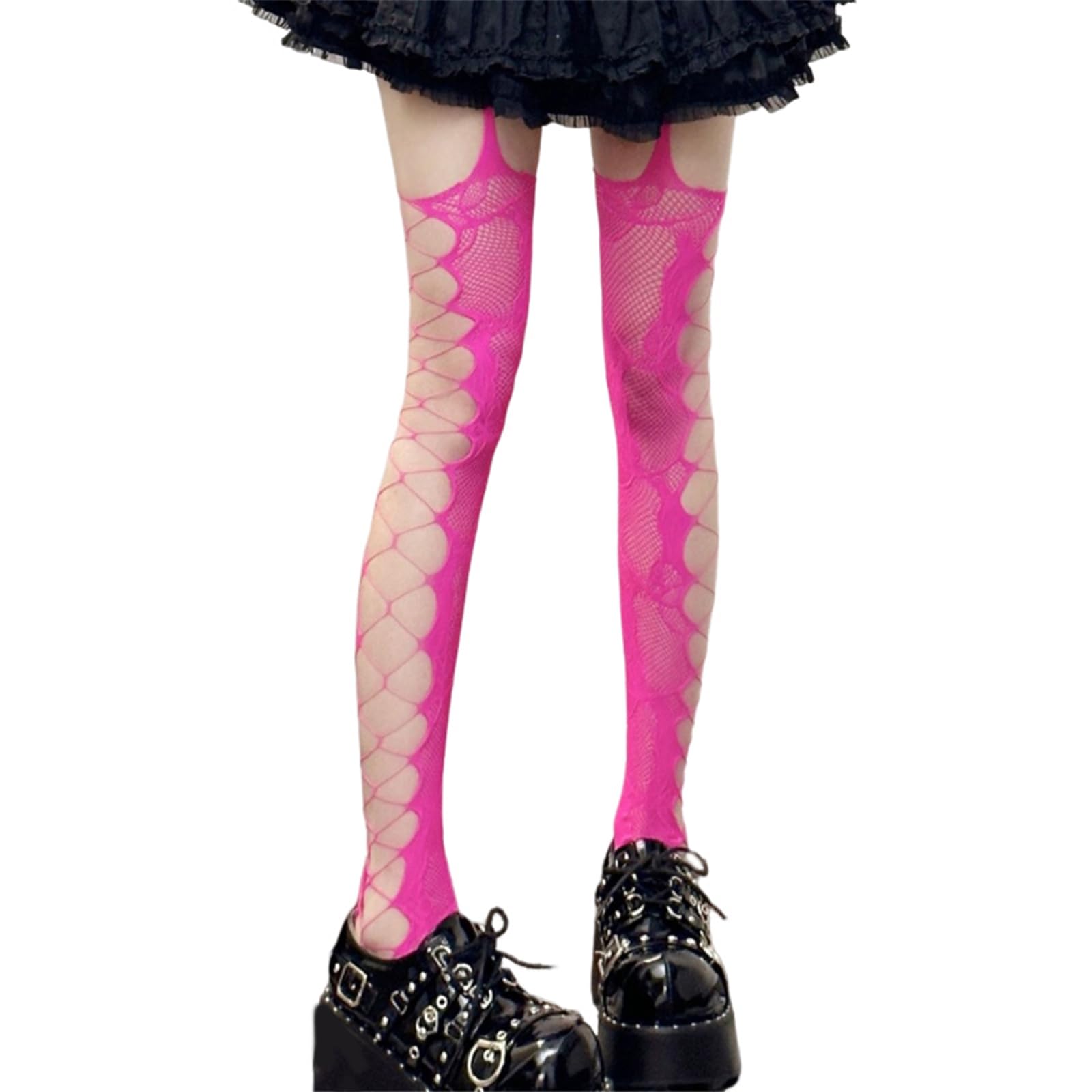 QIkunbinxx Women Aesthetic Sexy Side Crisscross Hollowed Out Thigh 