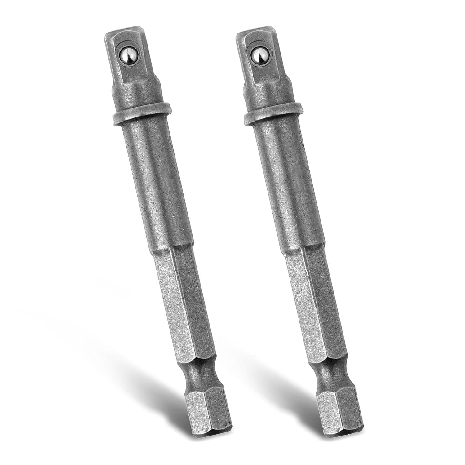 2pcs 1/4 inch Drill Socket Adaptor - Impact Driver Socket Adapter - 1/4 hex sockets connectors Compatible with Screwdrivers