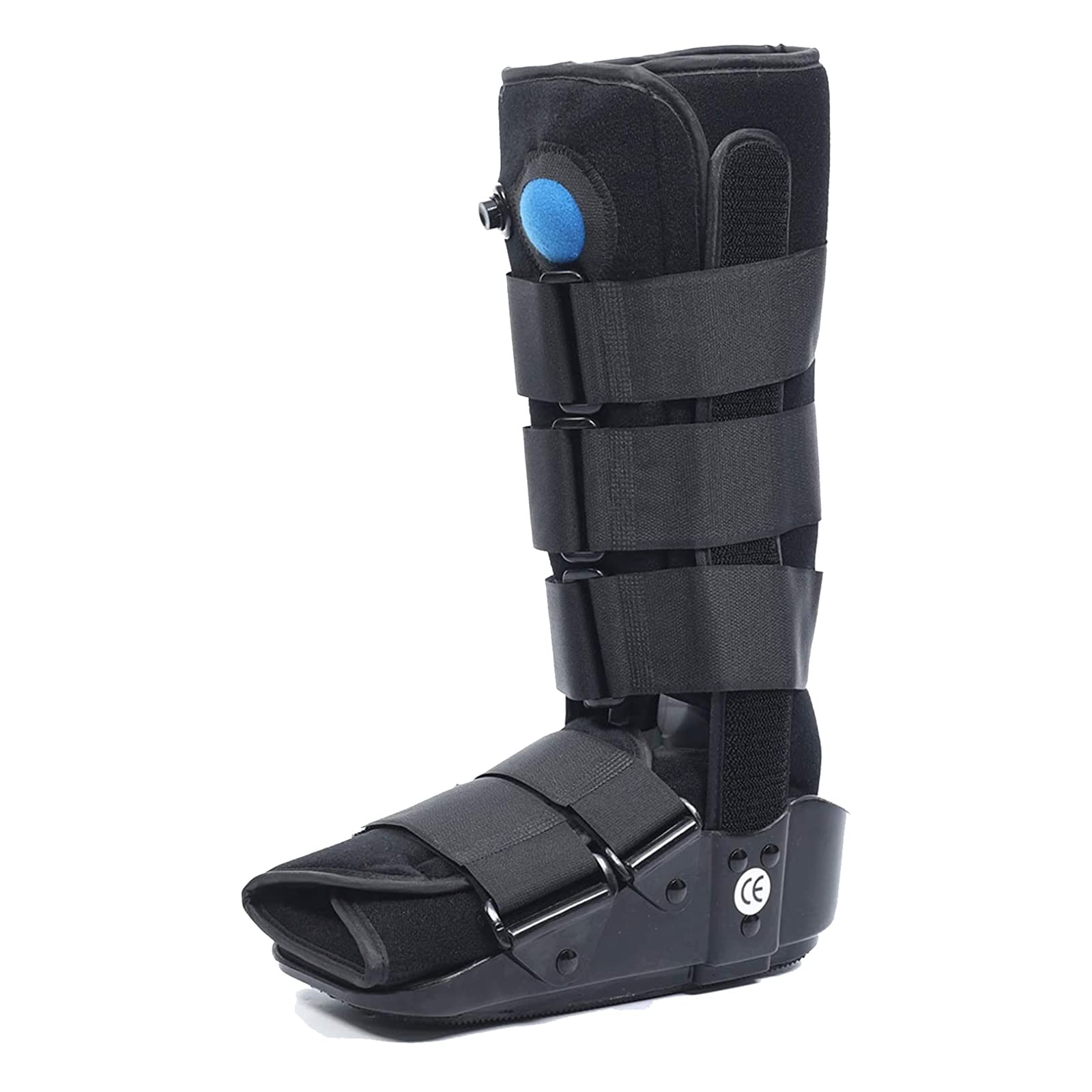 NGDFGR Foot Support Boot, Pneumatic Walking Boot Orthopedic Walking Boot For Sprained Ankle With Air Pump Foot Brace,Gray,M,Black-M