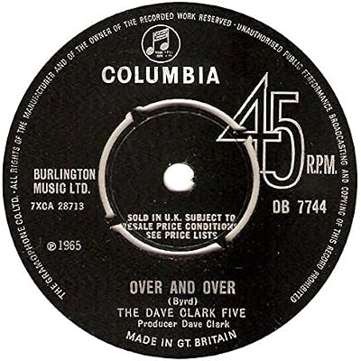 Over And Over 7 Inch (7" Vinyl 45) UK Columbia 1965