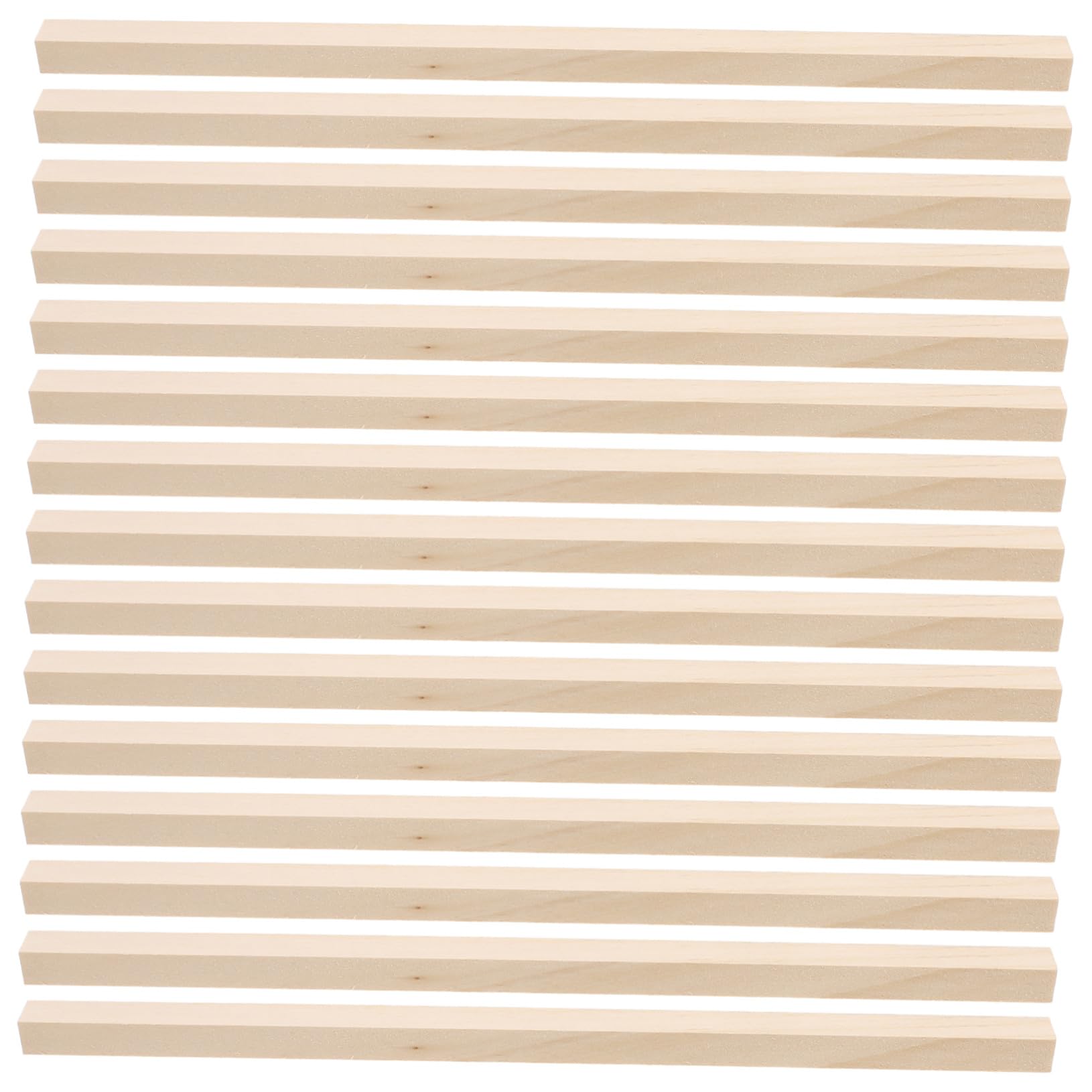 60 Stück Holzstäbe aus Lindenholz 25x1cm Unbehandelte Quadratische Holzdübel für Selbstgemacht Bastelprojekte Vielseitig für Modellbau und Dekoration Bastelbedarf für Schule