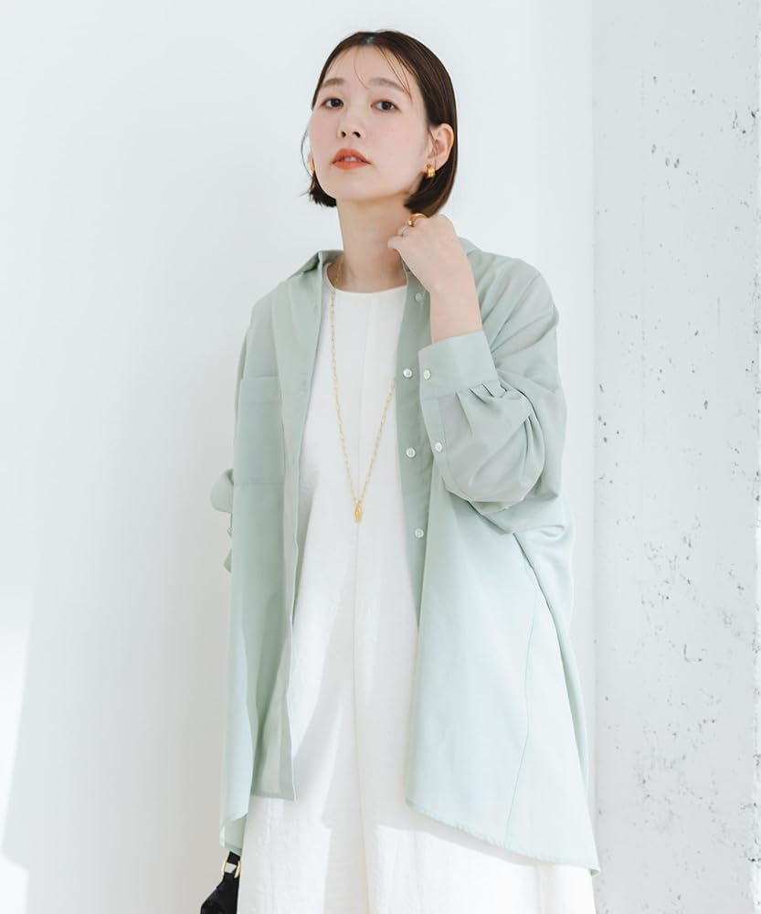 エフバイロッソ　25SS 新品　UR TECH イージーリネン　オーバーシャツ 美品 FbyROSSO 25SS ロッソイージーリネンオーバーシャツ